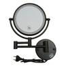 Espelho de Aumento 3x Extensível Preto com Luz