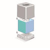Brown ABS Cube Tissue Dispenser