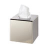 Cubo Cromado Dorado Abs Dispensador Tissue
