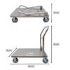 Folding Stainless Steel Hotel Goods Trolley