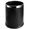 Cubo de hotel doble 10L redondo negro con separador para reciclaje