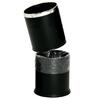 Cubo de hotel doble 10L redondo negro con separador para reciclaje