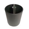 Hotel Waste Bin with Black Recycling Dividers