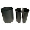 Hotel Waste Bin with Black Recycling Dividers