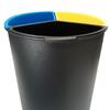 Balde Hotel Reciclagem Preto com Separadores 3x4.5L