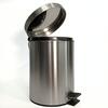 Brushed Stainless Steel Pedal Bin with Soft-Close Lid 5L for Hotel
