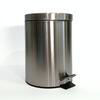 Brushed Stainless Steel Pedal Bin with Soft-Close Lid 5L for Hotel