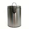 Brushed Stainless Steel Pedal Bin with Soft-Close Lid 5L for Hotel