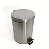 Brushed Stainless Steel Pedal Bin with Soft-Close Lid 5L for Hotel
