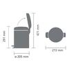 Balde en Inox Brillante de 5L