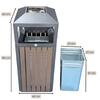 Ecoponto Cinzeiro Exterior 41L com Efeito Madeira