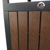 Ecoponto Cinzeiro Exterior 41L com Efeito Madeira