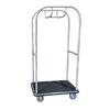 Carro Porta-Bagagem Hotel Cromado Cubo Versão Compacta