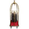 Luggage Cart With Dome Gold Brass
