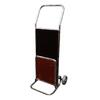 Foldable 2-Wheel Luggage Cart Black Carpet
