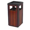 Papeleira Exterior Madeira 25L com Cinzeiro