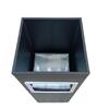 Papelera Cenicero 13L Acero Inoxidable Negro