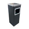 Papelera Cenicero 13L Acero Inoxidable Negro
