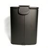 Papelera Cuadrado Negro 6L Cierre Suave