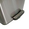 30L Square Pedal Bin with Soft Close Brushed Stainless Steel