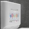 Fraldario Horizontal Polipropileno e Aço Inox Preto Mate com Ionizador - Mediclinics