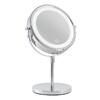 Espelho LED de Mesa Cromado Winchester com Pilhas