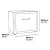 Minibar Silencioso Henley 45L com Gaveta e Luz Led Silencioso