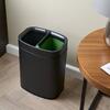 Newport Black Double Recycling Bin