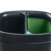 Newport Black Double Recycling Bin