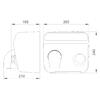 Secador Mãos Inox Cyclon C/ Bocal C/botao 2450W
