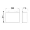 11L Wall-Mounted Brushed Stainless Steel Bin