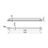 Gloss Stainless Steel Support Bar