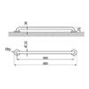 Gloss Stainless Steel Support Bar