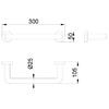 300 Mm Chromed Brass Straight Bar