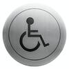 Pictograma WC adesivo Mobilidade Reduzida Aço Inox