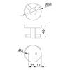 Percha de Pared Doble Negra
