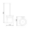 Serie NIZA BRILLO - Escobillero ACERO INOXIDABLE AISI 304