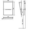 700X500 mm Reclining Mirror For Disabled With Satin Finished