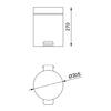 Balde Inox Branco 5 Litros