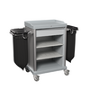 Carro Housekeeping Cinza 2 Sacos + Gaveta