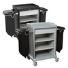 Carro Housekeeping Cinza 2 Sacos + Gaveta