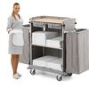 Carro Housekeeping Green Hotel 875 com 2 Sacos e 2 Gavetas