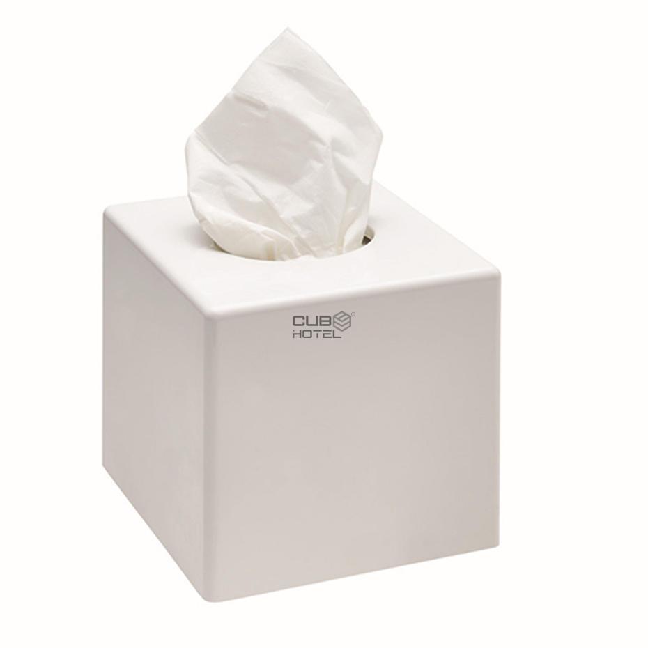 Cubo Abs Branco Dispensador Tissues