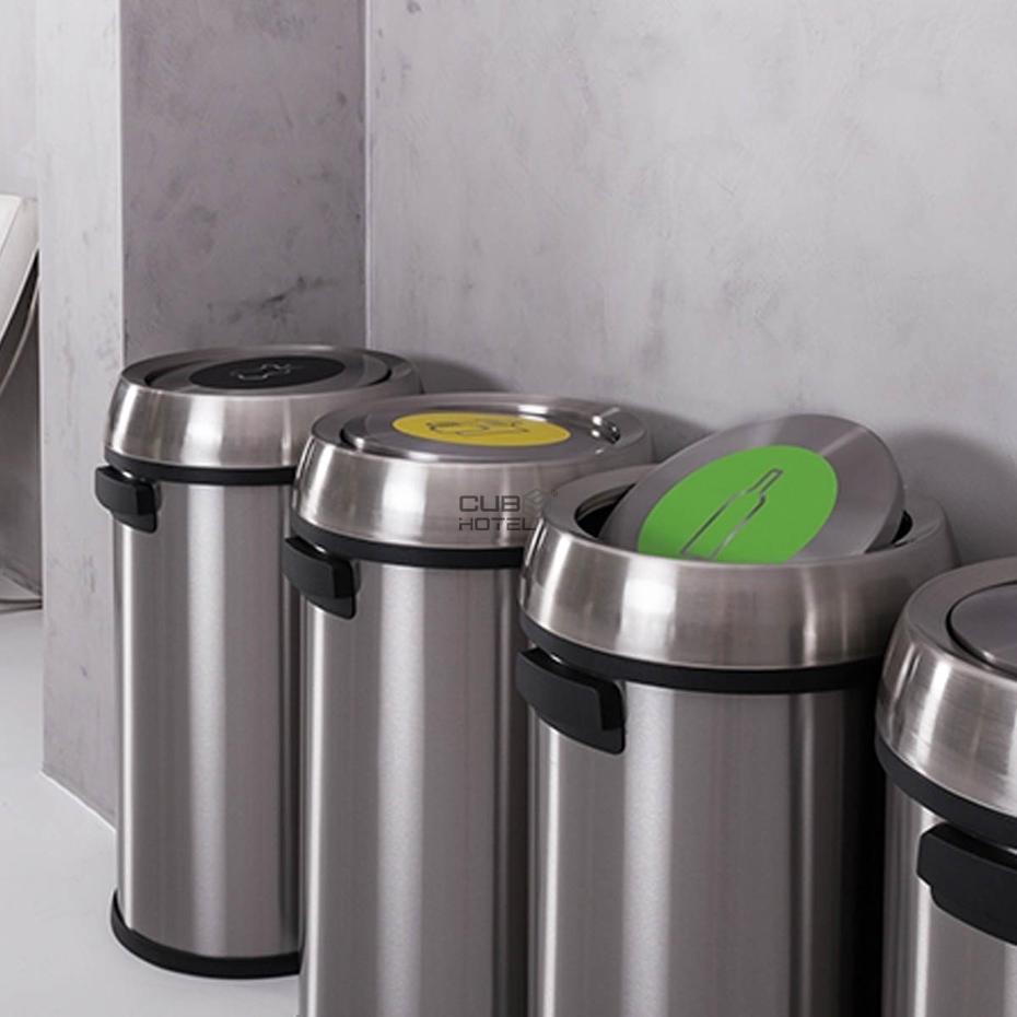 Balde Inox 65 Litros Reciclagem Lixo Orgânico