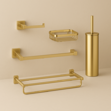 Acessórios WC Linha Dourada