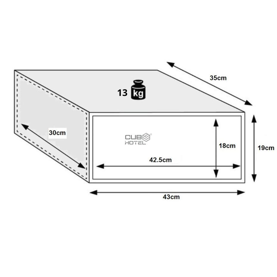 Cofre Hotel Aruba Eco Preto M15
