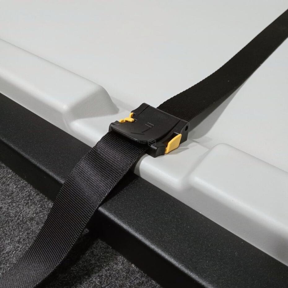 Fraldário Parede Horizontal Inox Preto HDPE Antibacteriano Preto