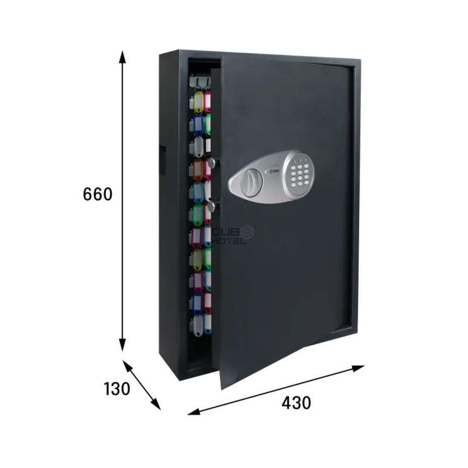 Chaveiro Cofre Eletrónico com Código 144 Chaves