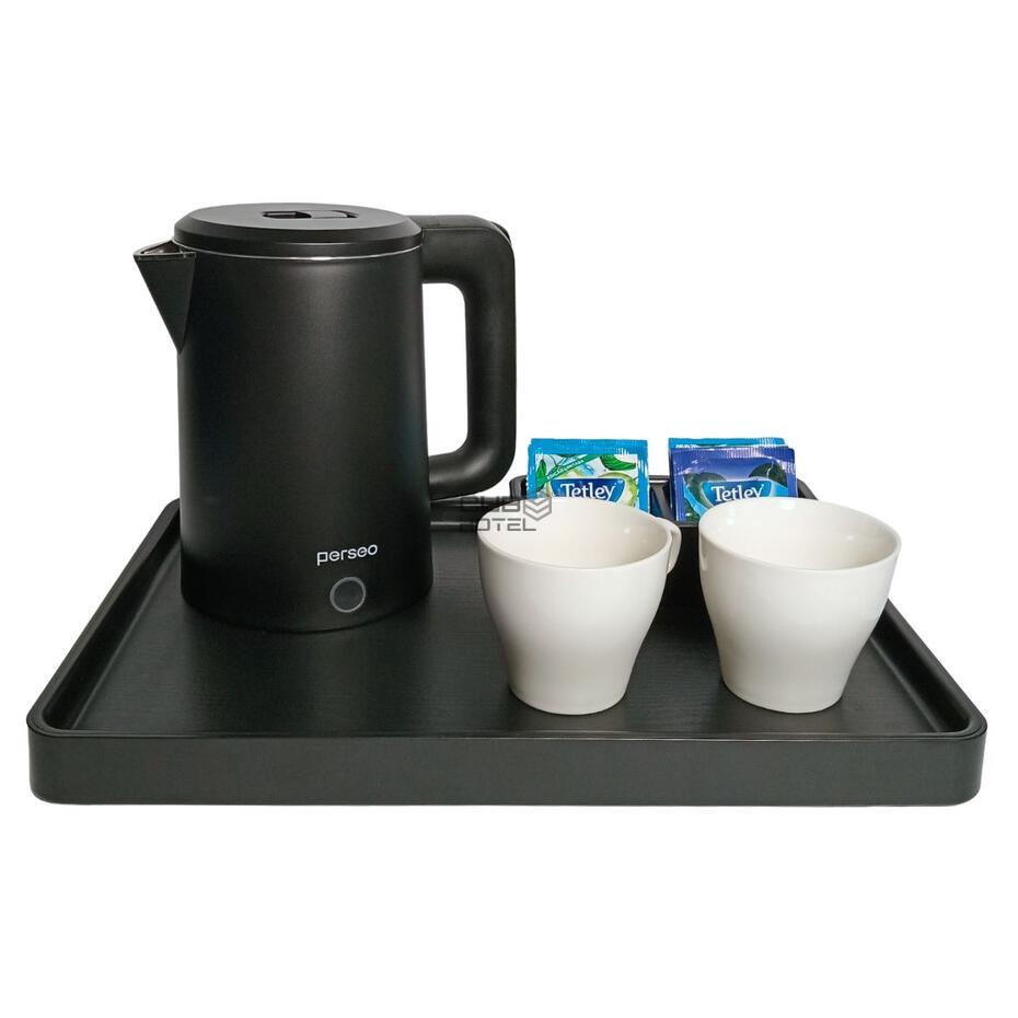 Black Essence Tray Kit with Electric Kettle