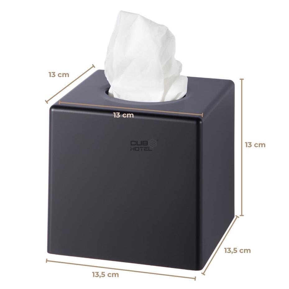 Brown ABS Cube Tissue Dispenser